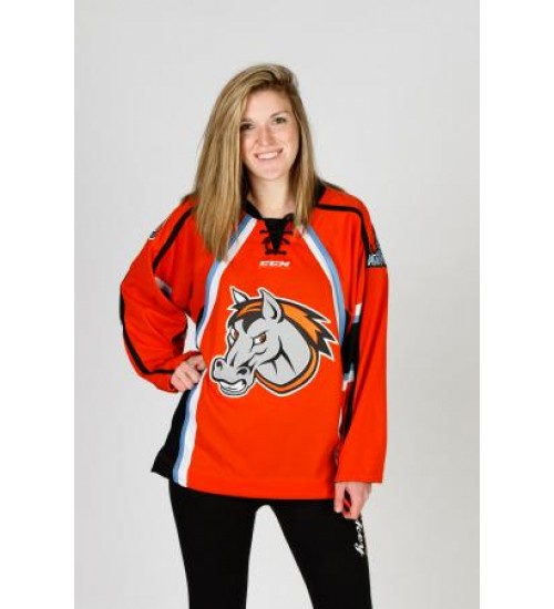 Custom ECHL Missouri Mavericks Authentic Hockey Jersey Orange